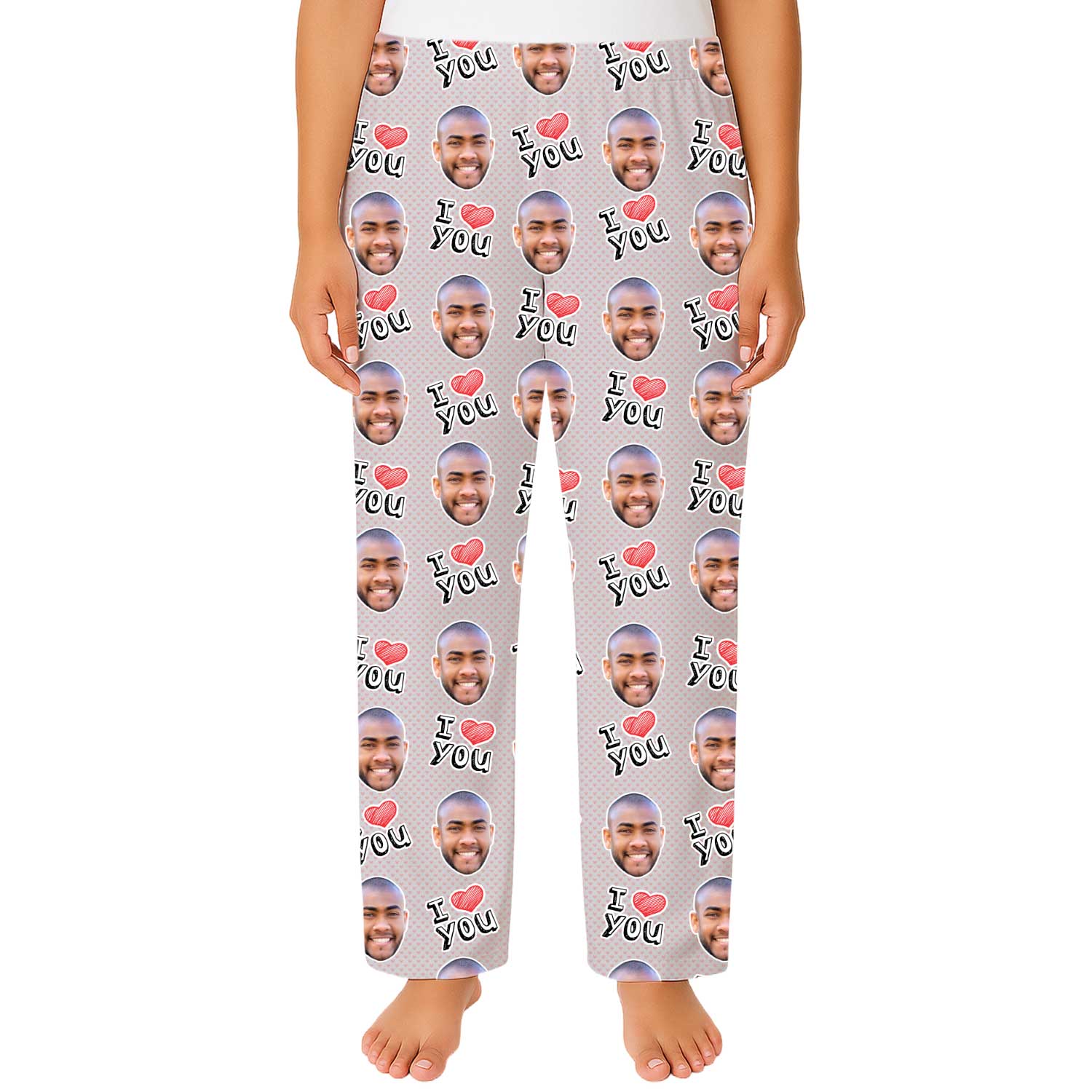 Women's I Heart You Custom PJ Pants