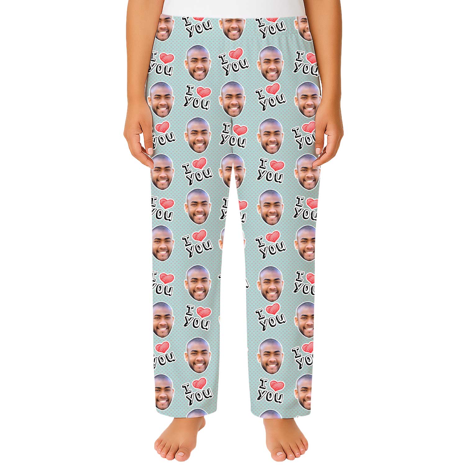 Women's I Heart You Custom PJ Pants