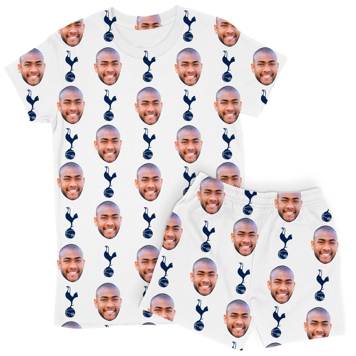 Spurs White Women's Custom PJs - Shorts Set