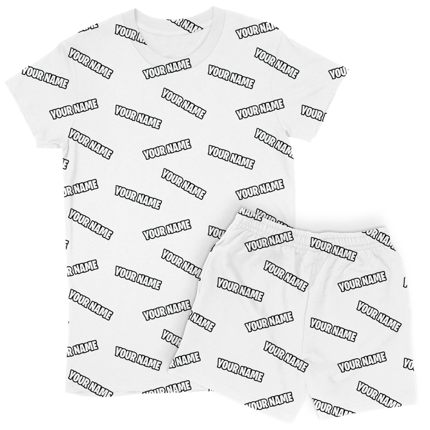 Your Name Women's Custom PJs - Shorts Set
