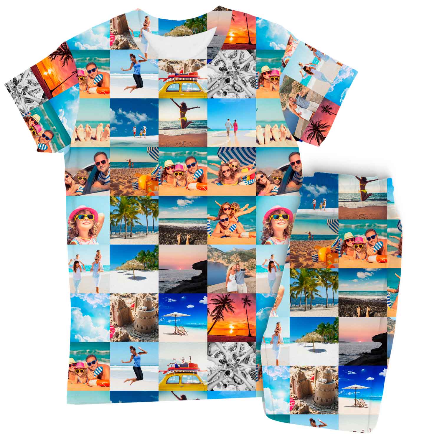 Photo Collage Custom Women's PJ Pants Set