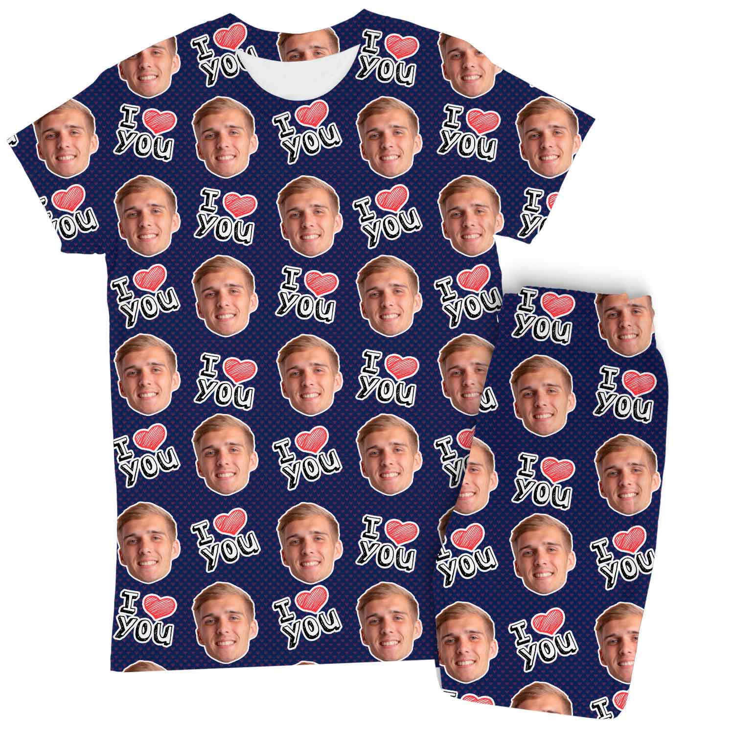 Women's I Heart You Custom Pajamas - Pants Set