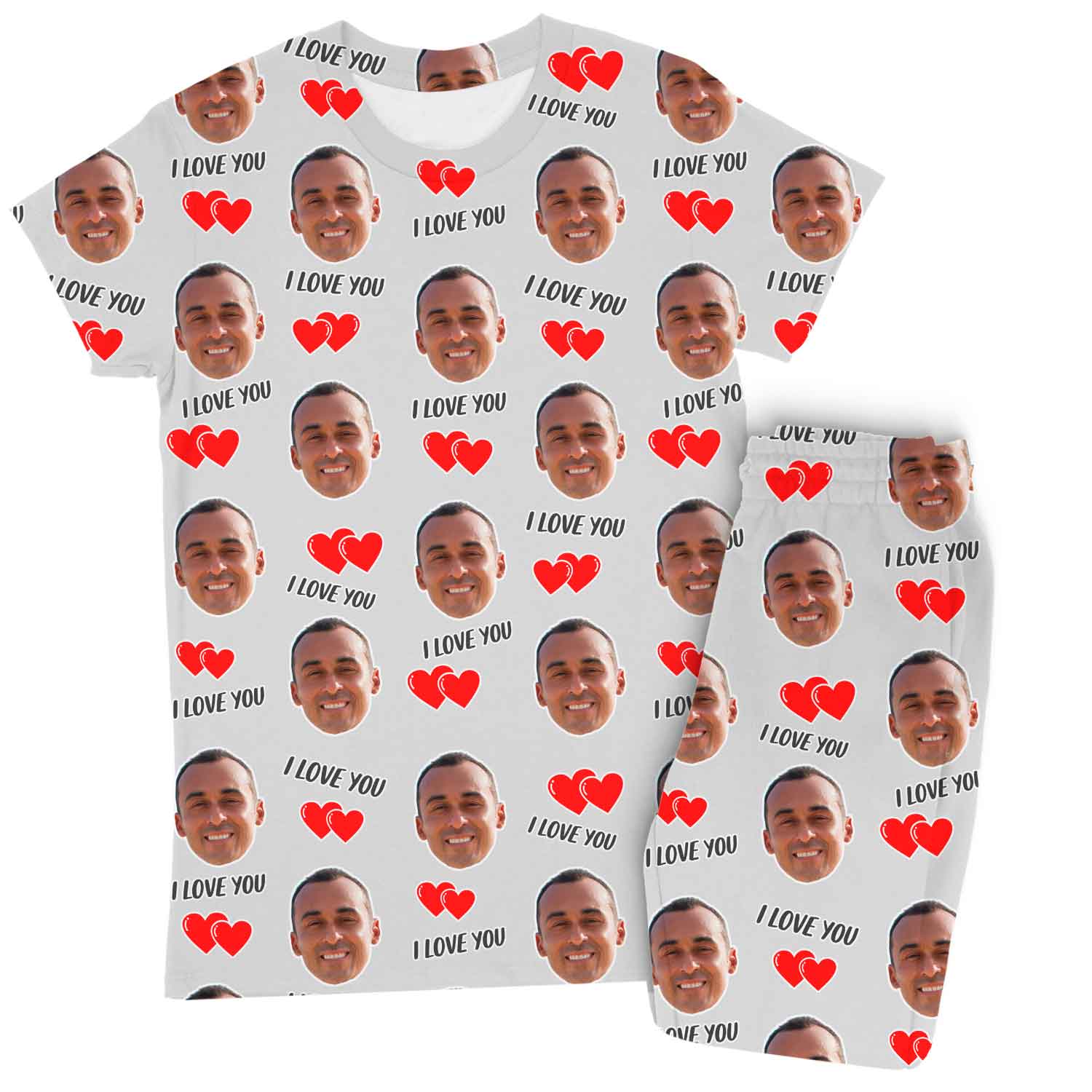 Women's I Love You Custom Pajamas - Pants Set