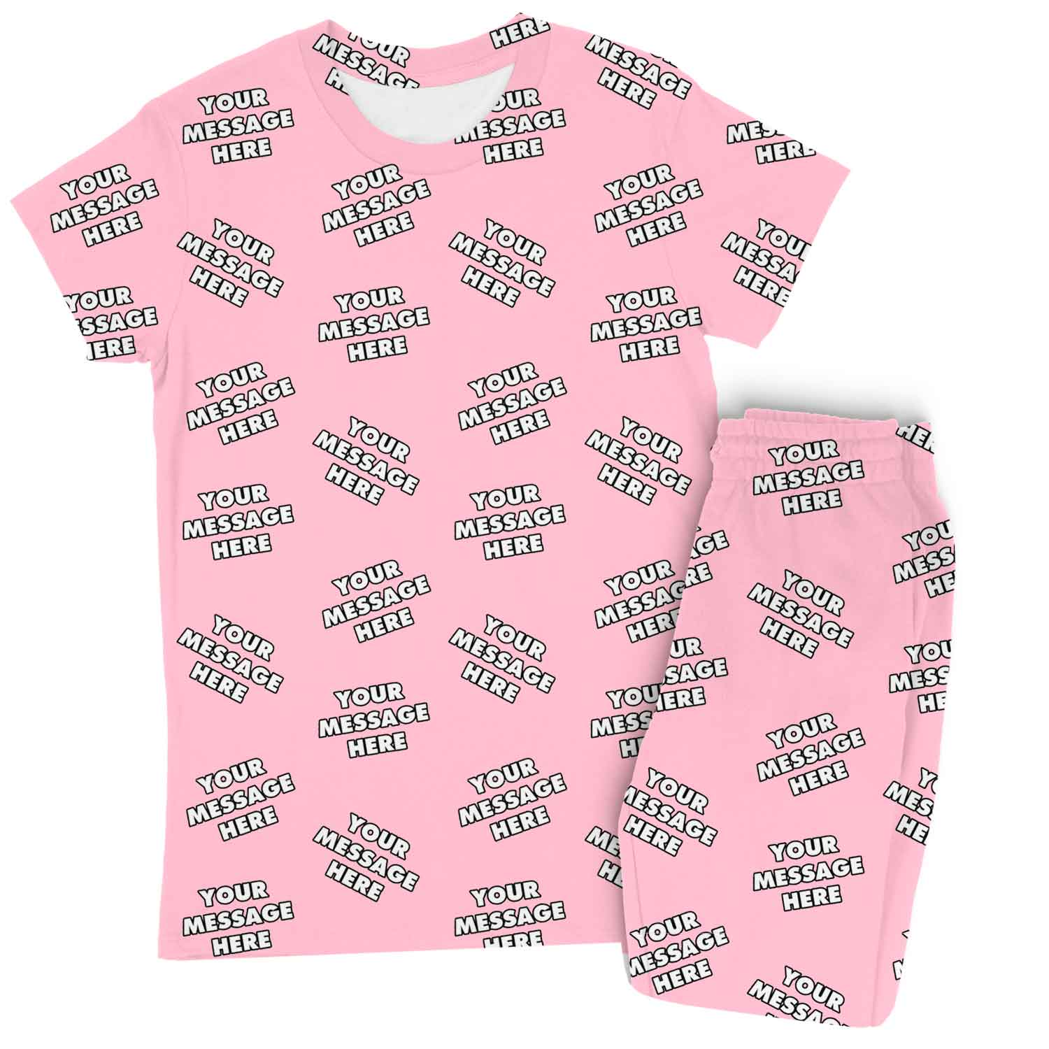 Women's Personalized Message Pajamas - Pants Set