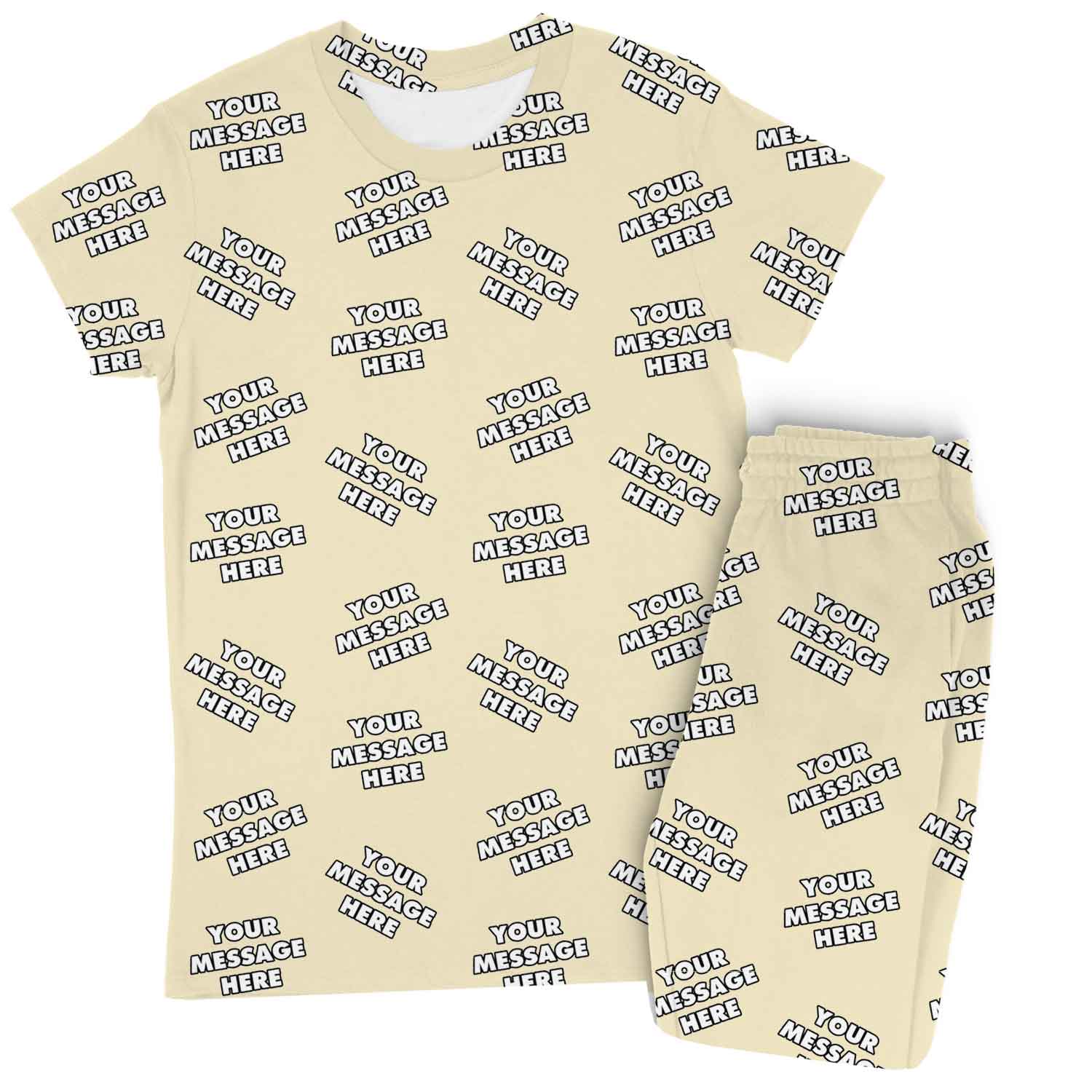 Women's Personalized Message Pajamas - Pants Set