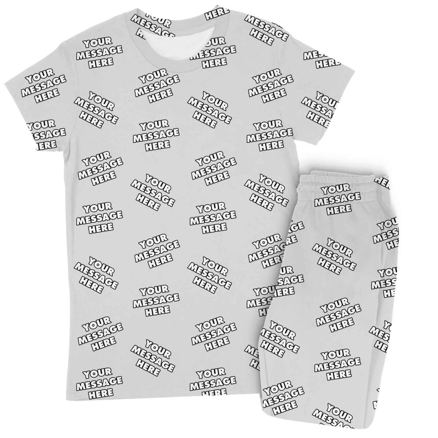 Women's Personalized Message Pajamas - Pants Set