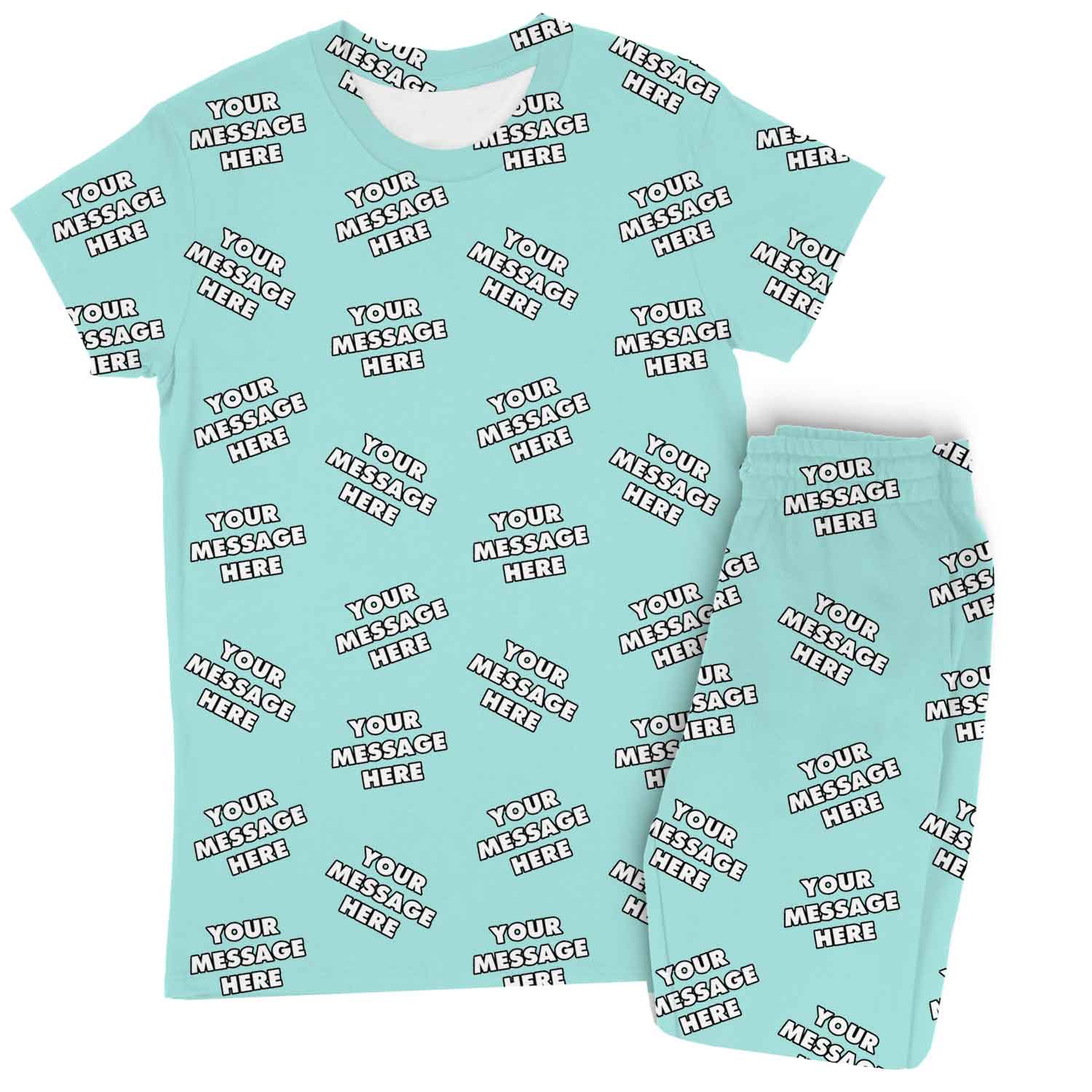 Women's Personalized Message Pajamas - Pants Set