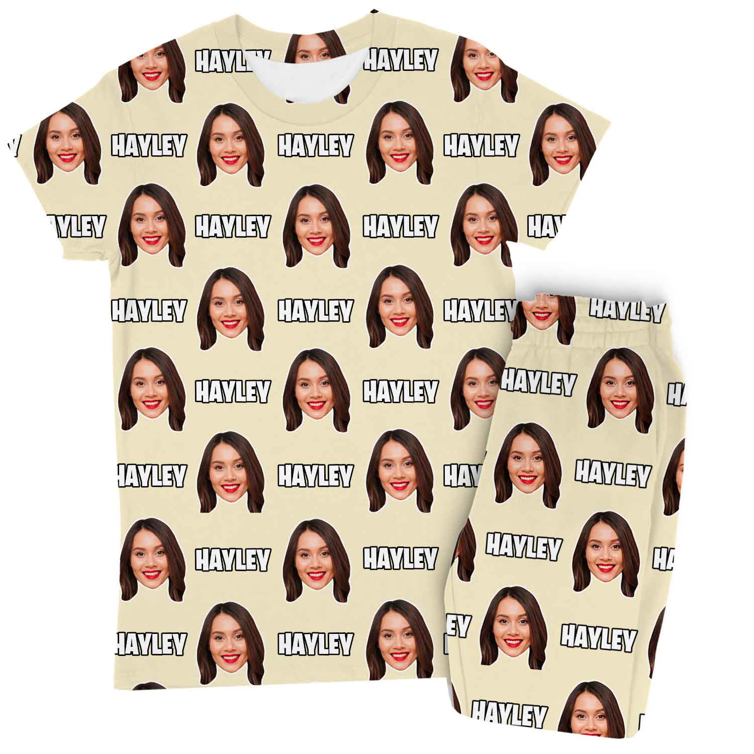 Women's Custom Face & Name Pajamas - Pants Set