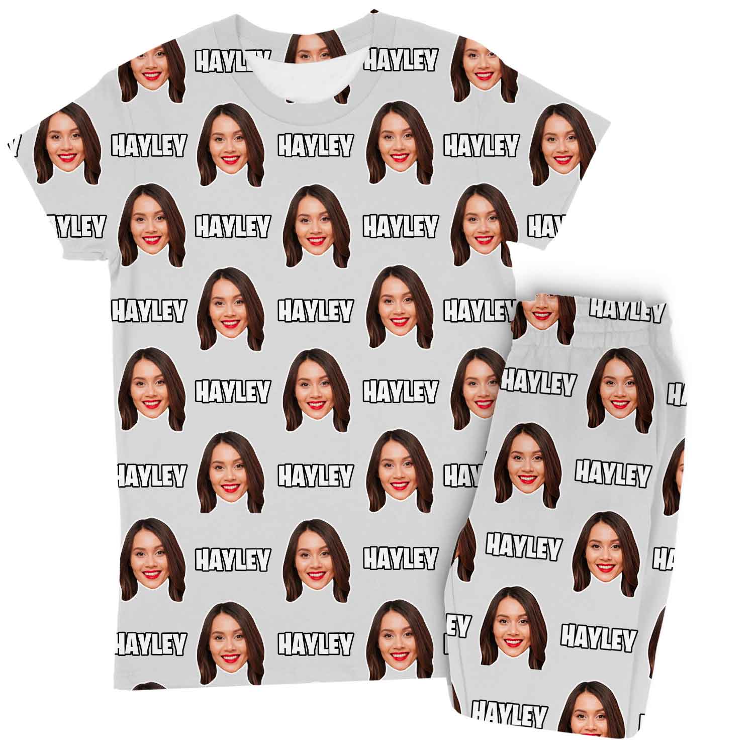 Women's Custom Face & Name Pajamas - Pants Set