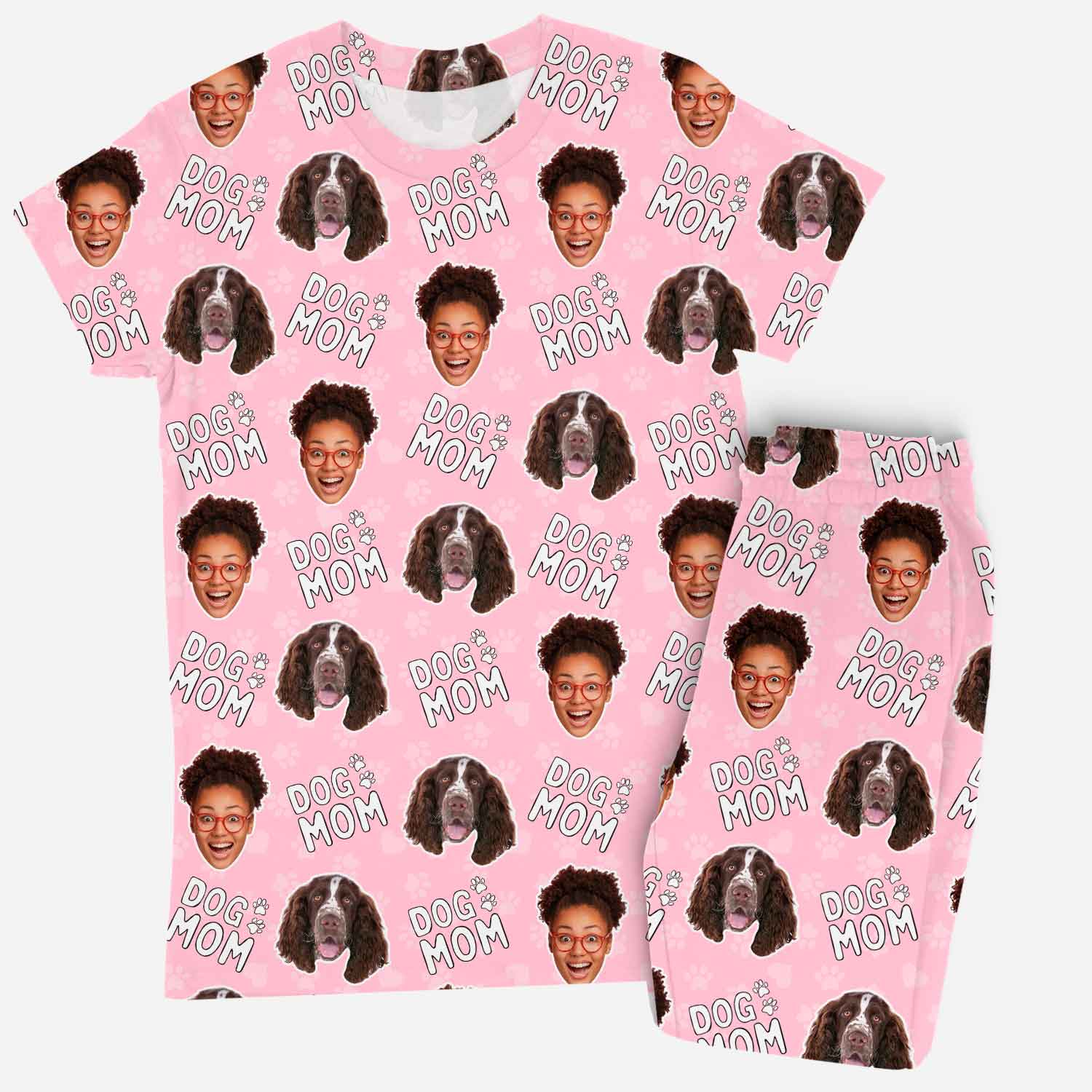 Women's Dog Mom Custom Pajamas - Pants Set