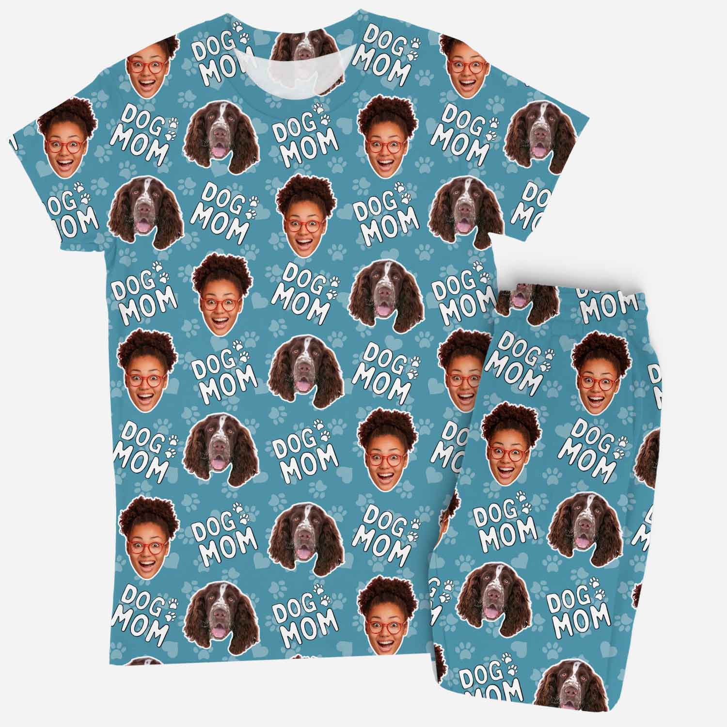 Women's Dog Mom Custom Pajamas - Pants Set