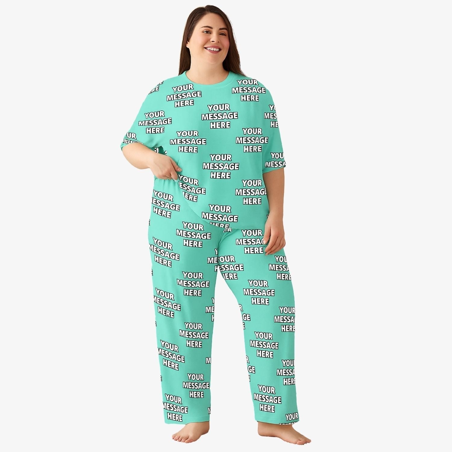 customizable pjs featuring your message