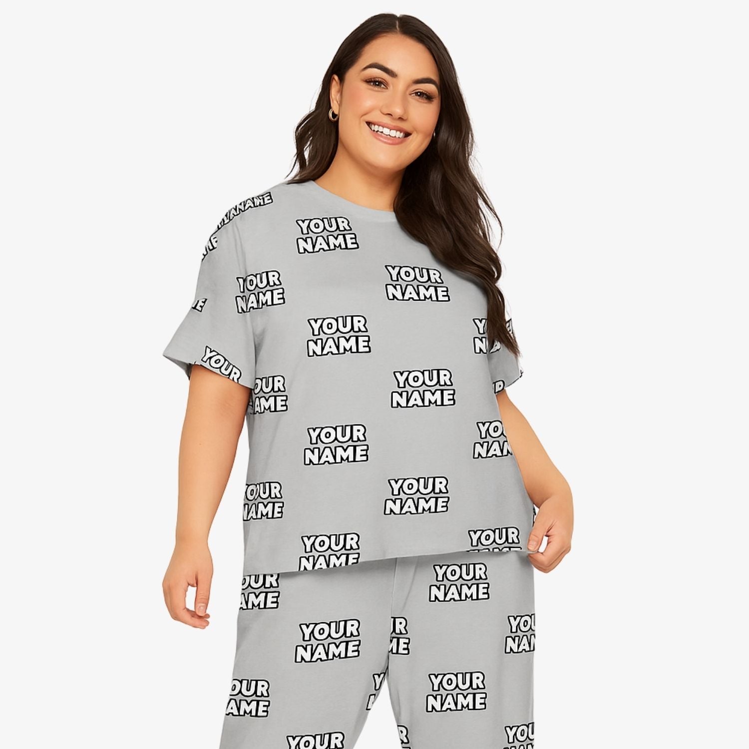 Your Name Women's Custom Pajamas Pants Set