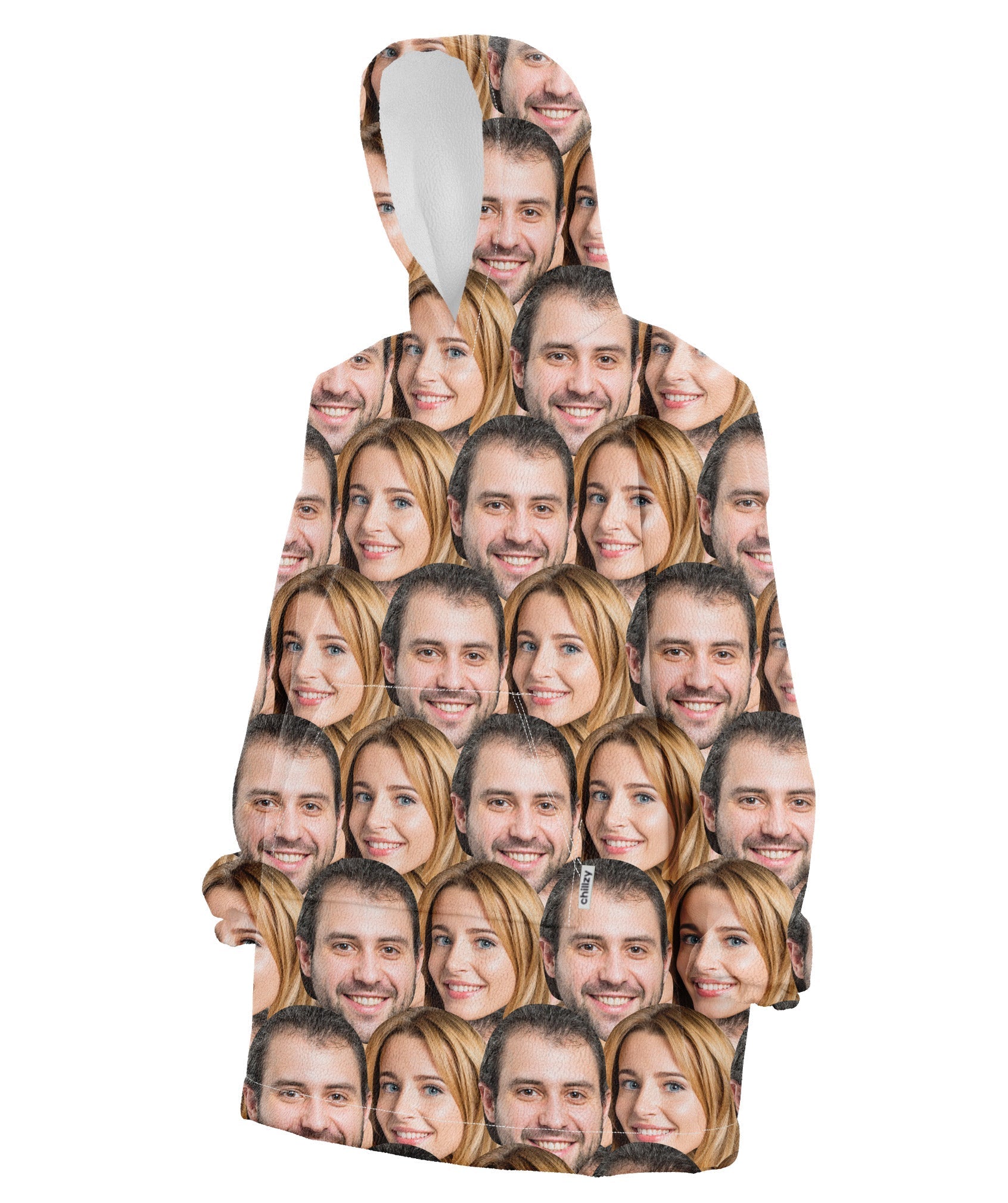 Couples Face Mash Blanket Hoodie