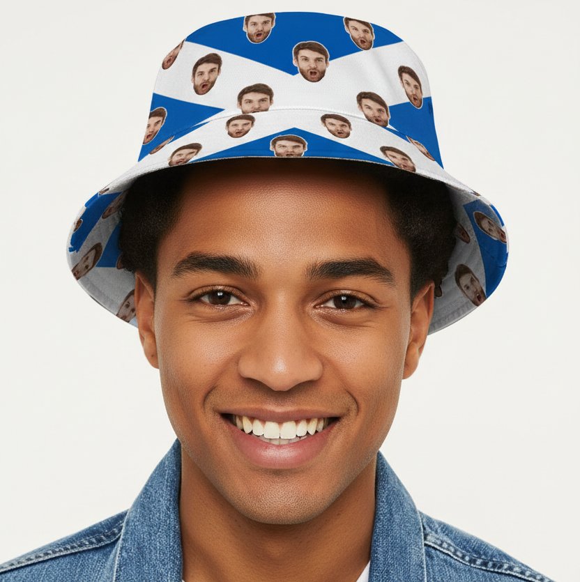 Scotland Flag Custom Bucket Hat