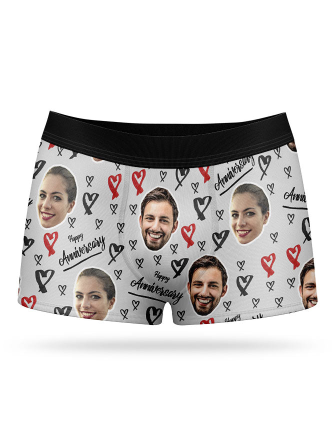 Happy Anniversary Custom Boxers