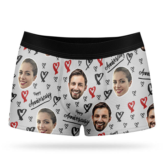 Happy Anniversary Custom Boxers