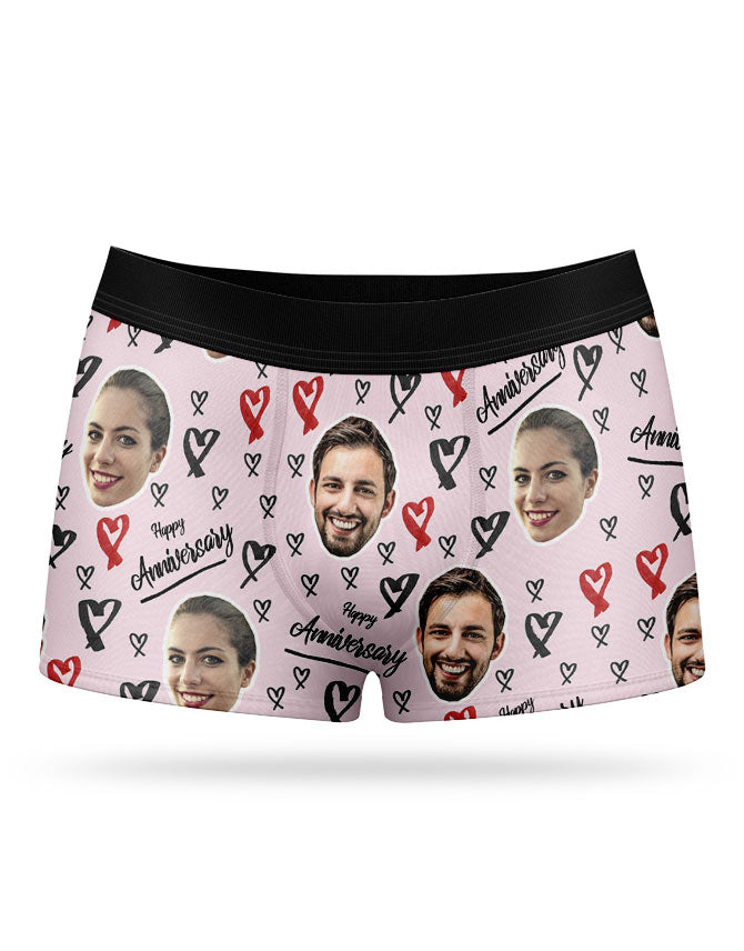 Happy Anniversary Custom Boxers