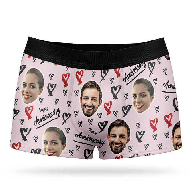 Happy Anniversary Custom Boxers