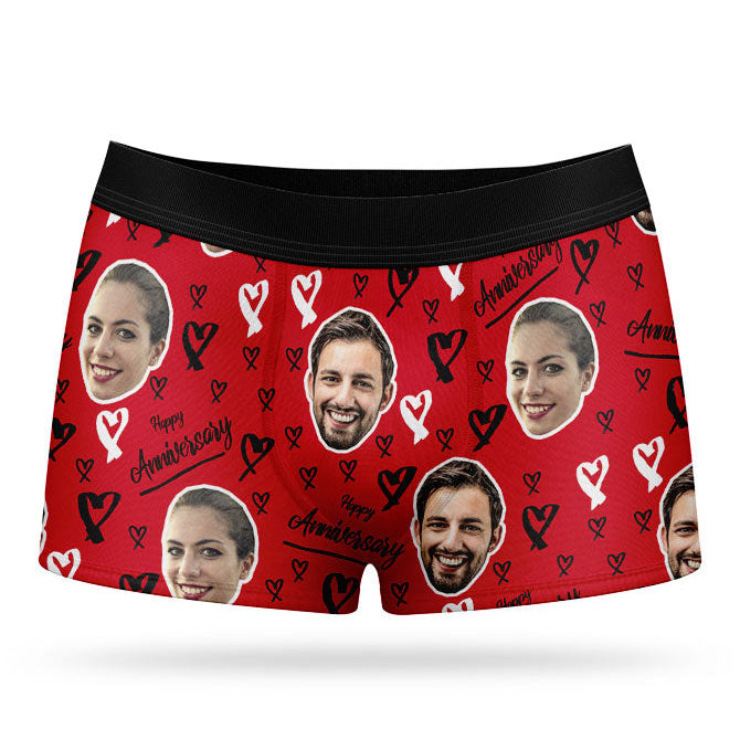 Happy Anniversary Custom Boxers