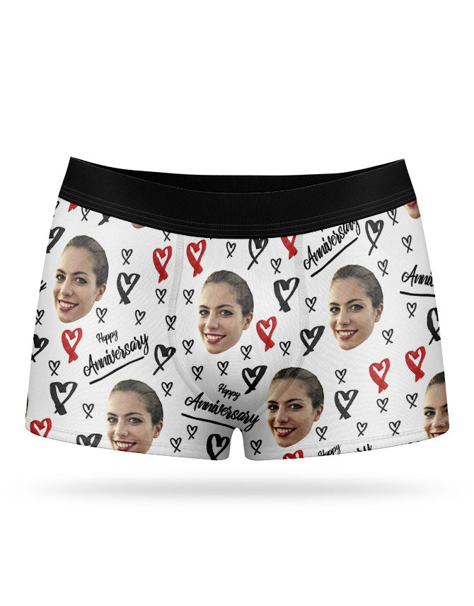 Happy Anniversary Custom Boxers