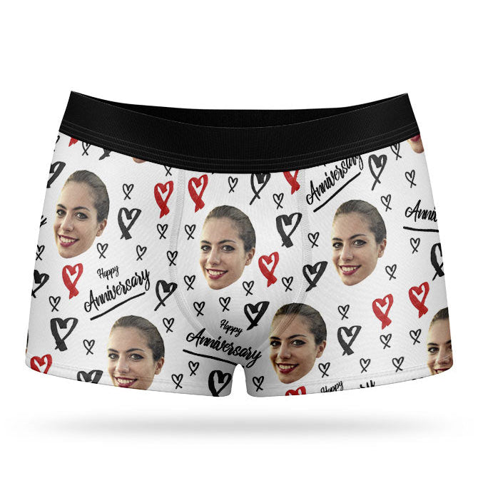 Happy Anniversary Custom Boxers