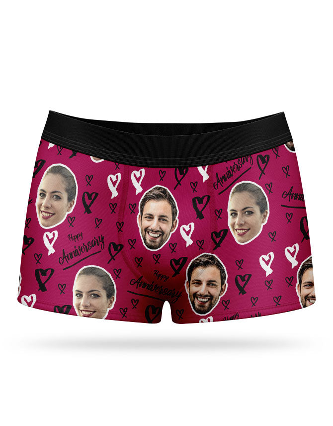 Happy Anniversary Custom Boxers