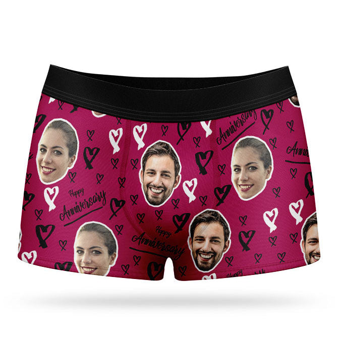 Happy Anniversary Custom Boxers