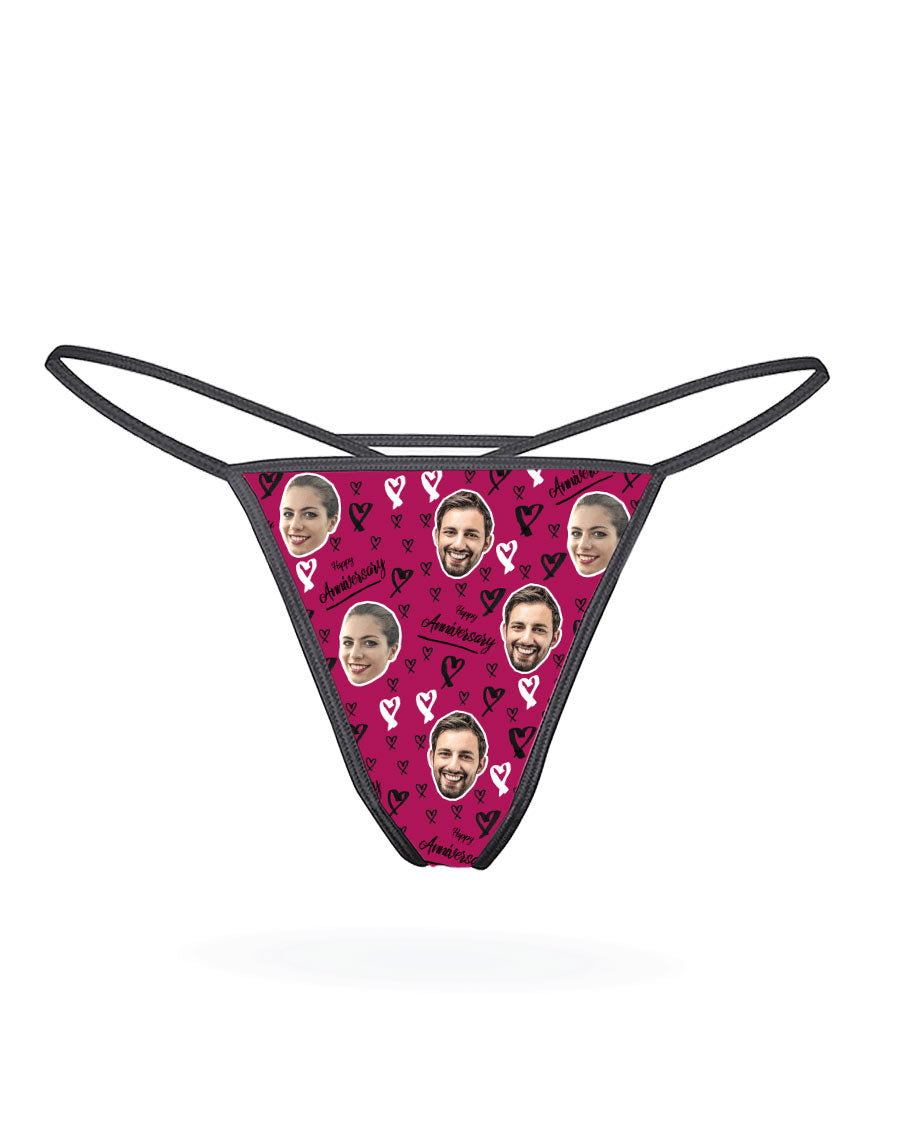 Happy Anniversary Custom Thong