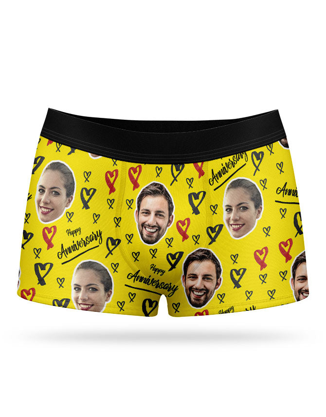 Happy Anniversary Custom Boxers