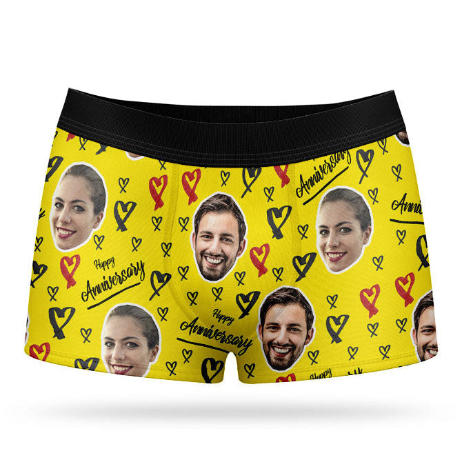 Happy Anniversary Custom Boxers