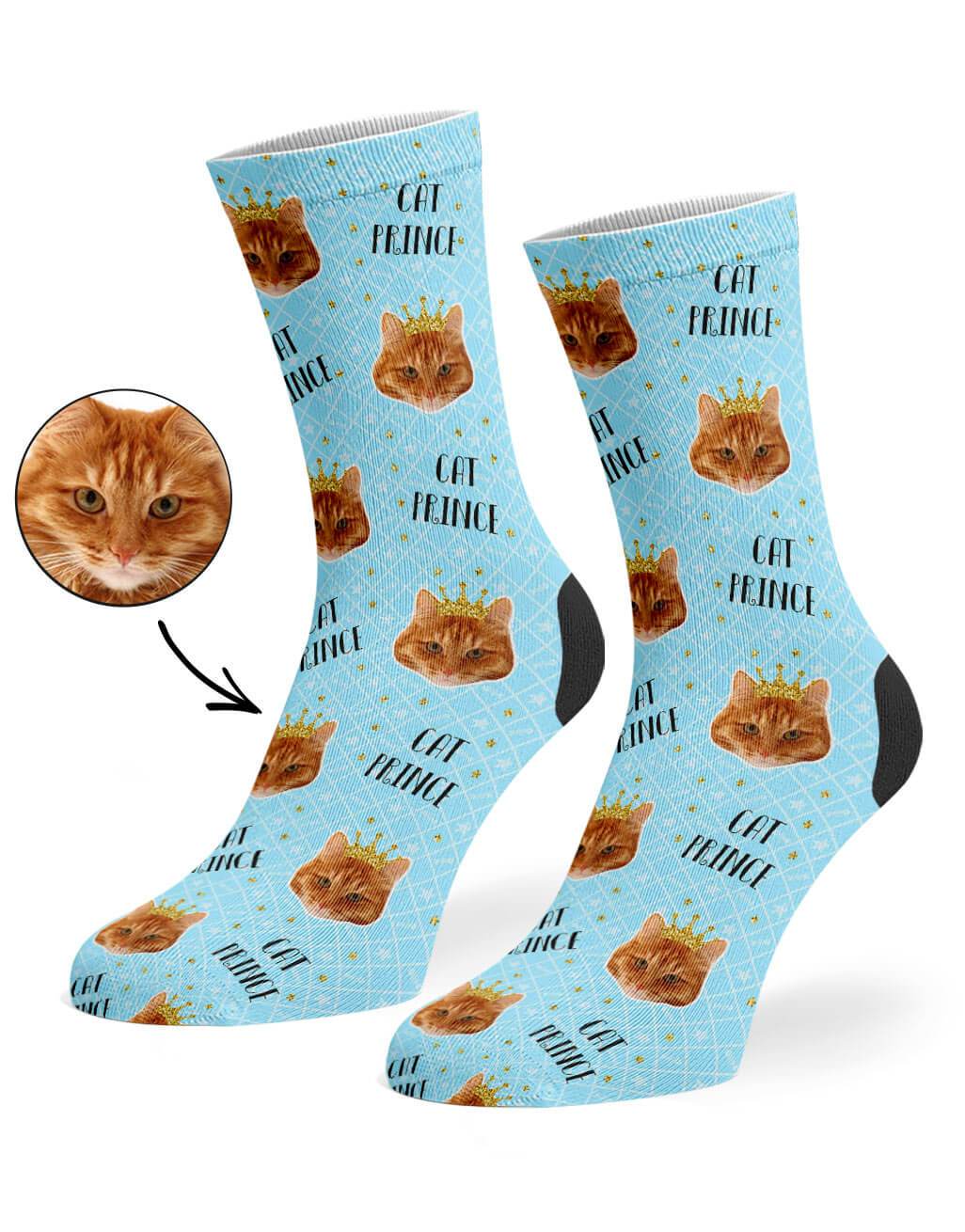 Cat Prince Custom Socks