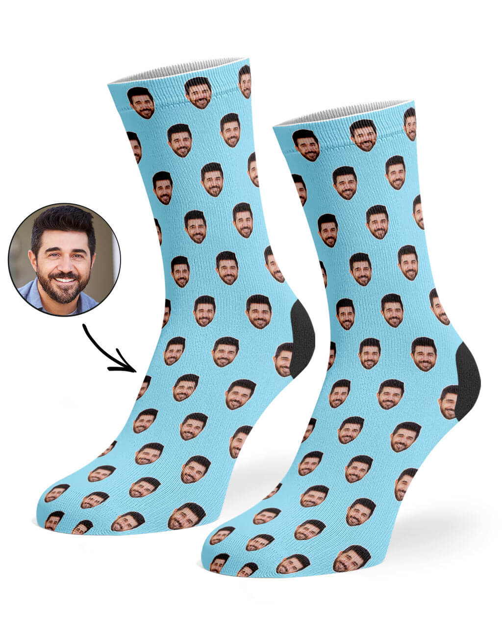 Face Pattern Custom Socks