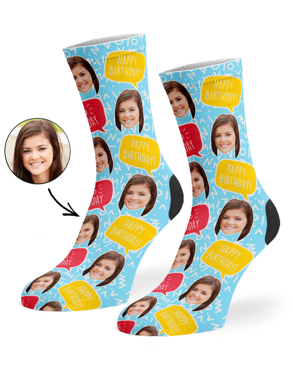 Happy 16th Birthday Custom Socks