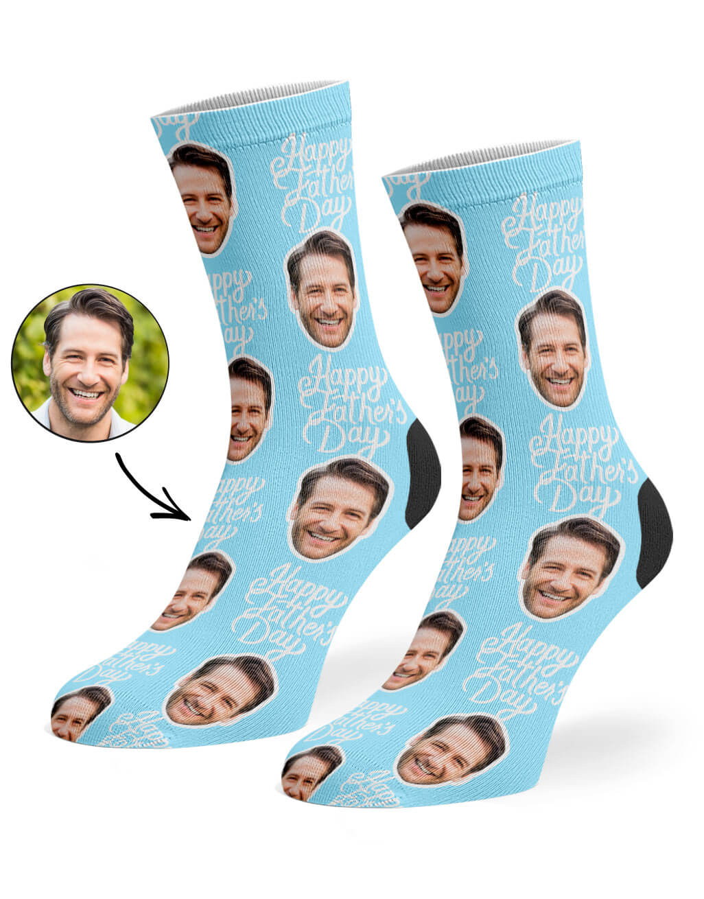 Happy Fathers Day Custom Socks