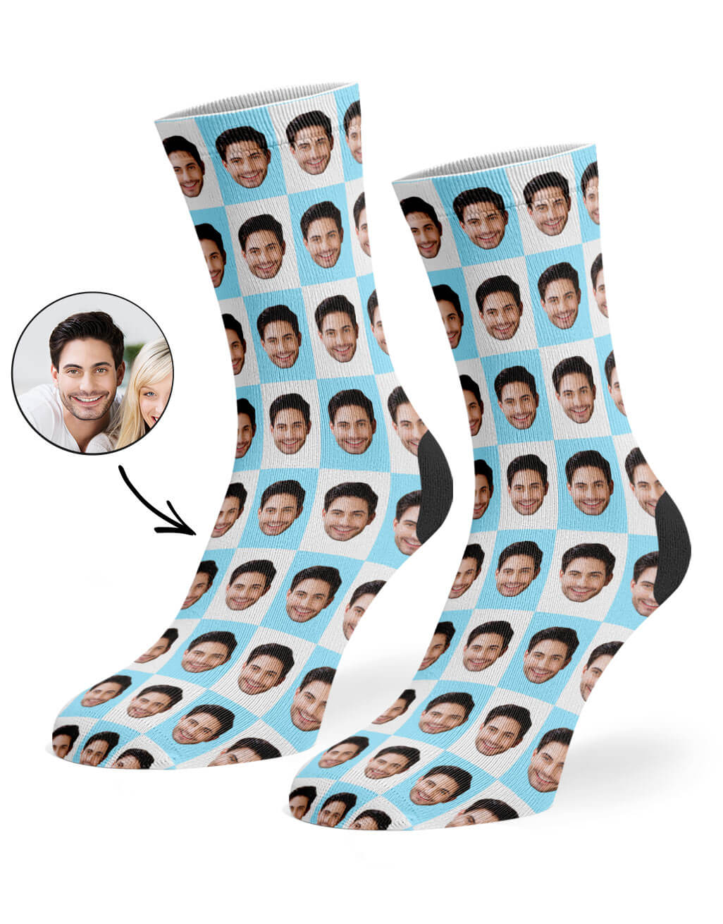 Poser Face Custom Socks
