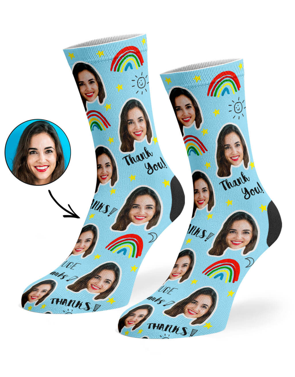 Thank You Custom Socks