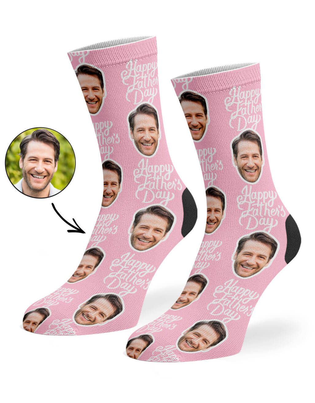 Happy Fathers Day Custom Socks