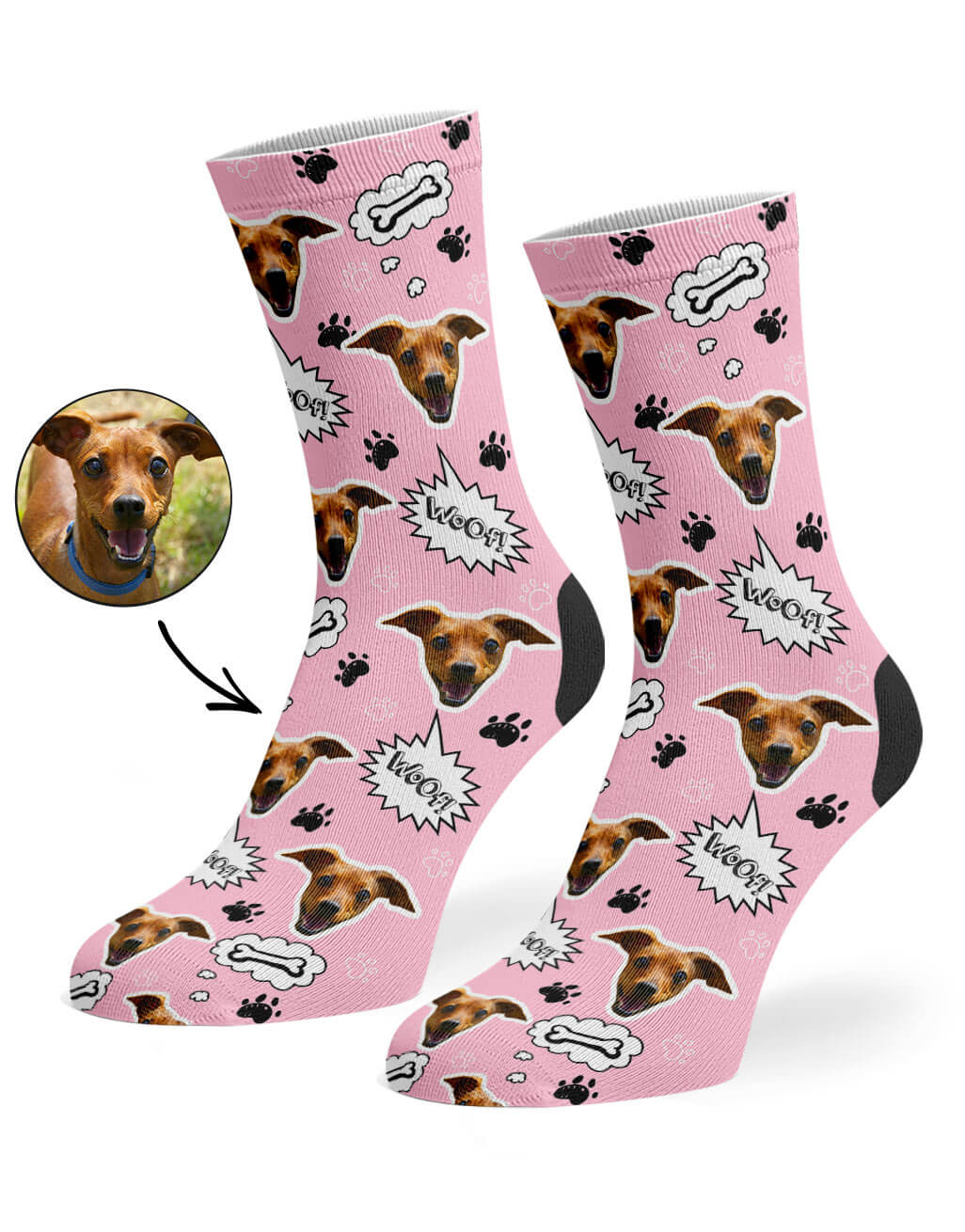 Your Dog Woof Custom Socks