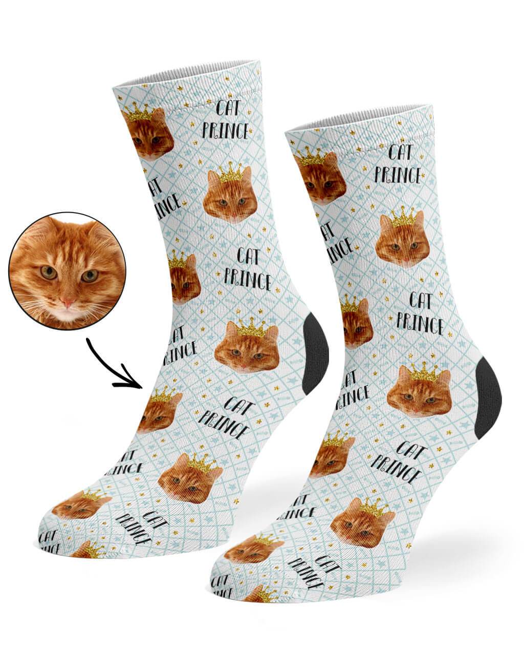 Cat Prince Custom Socks