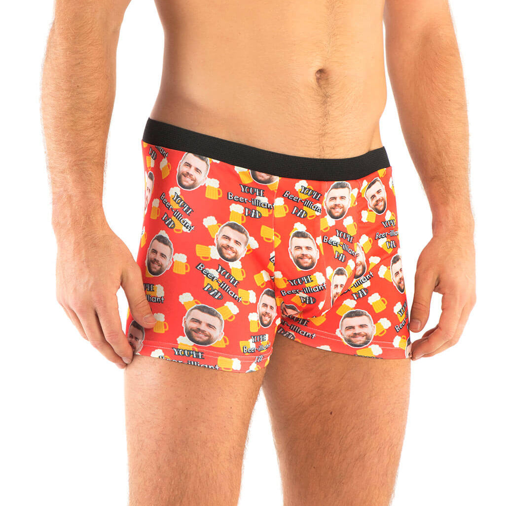 Beer-illiant Dad Custom Boxers