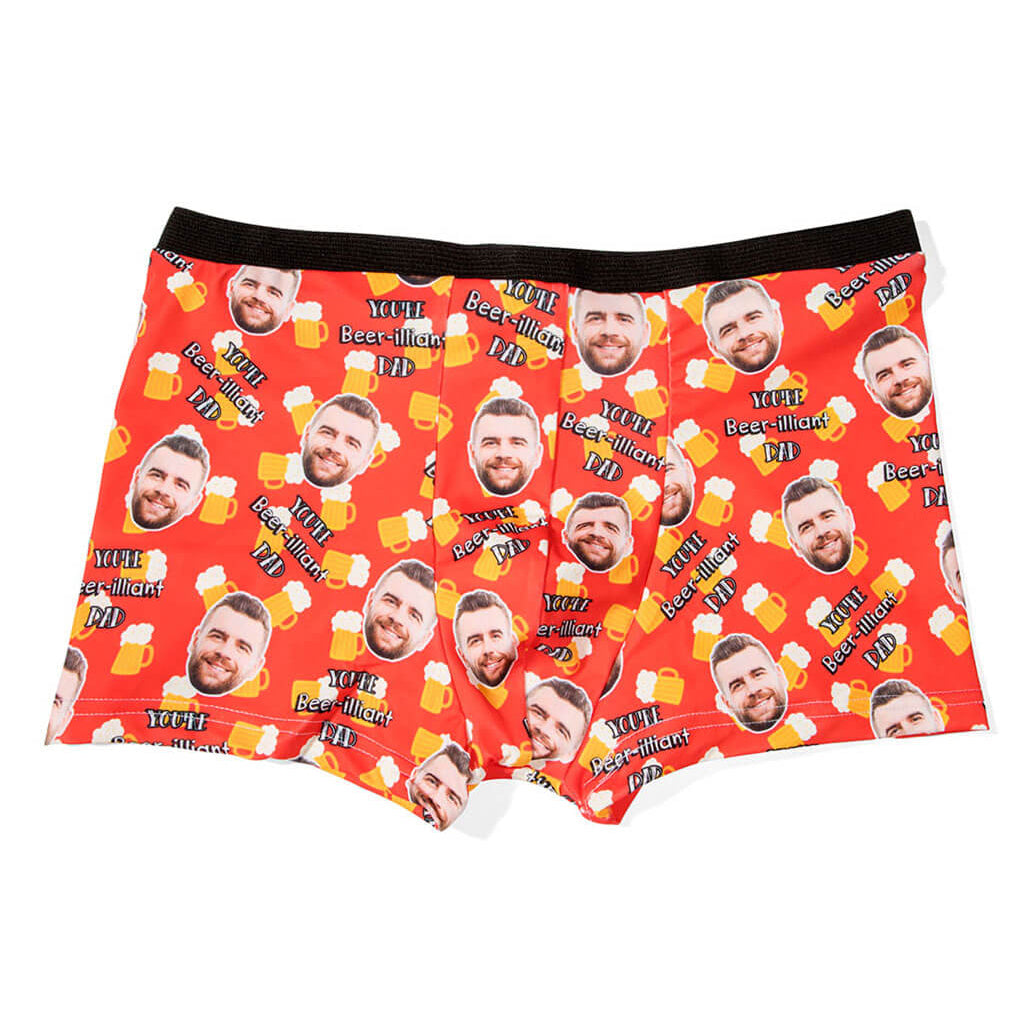 Beer-illiant Dad Custom Boxers