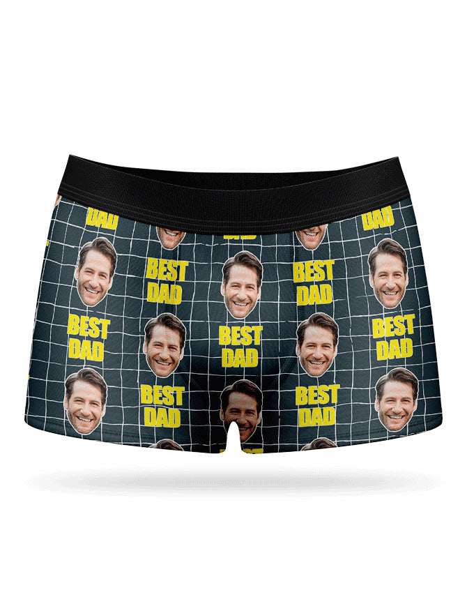 Bold Best Dad Custom Boxers