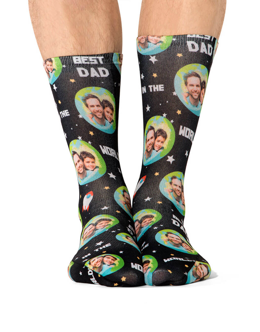 Best Dad In The World Custom Socks