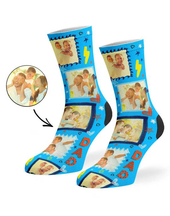 Best Dad Frame Custom Socks