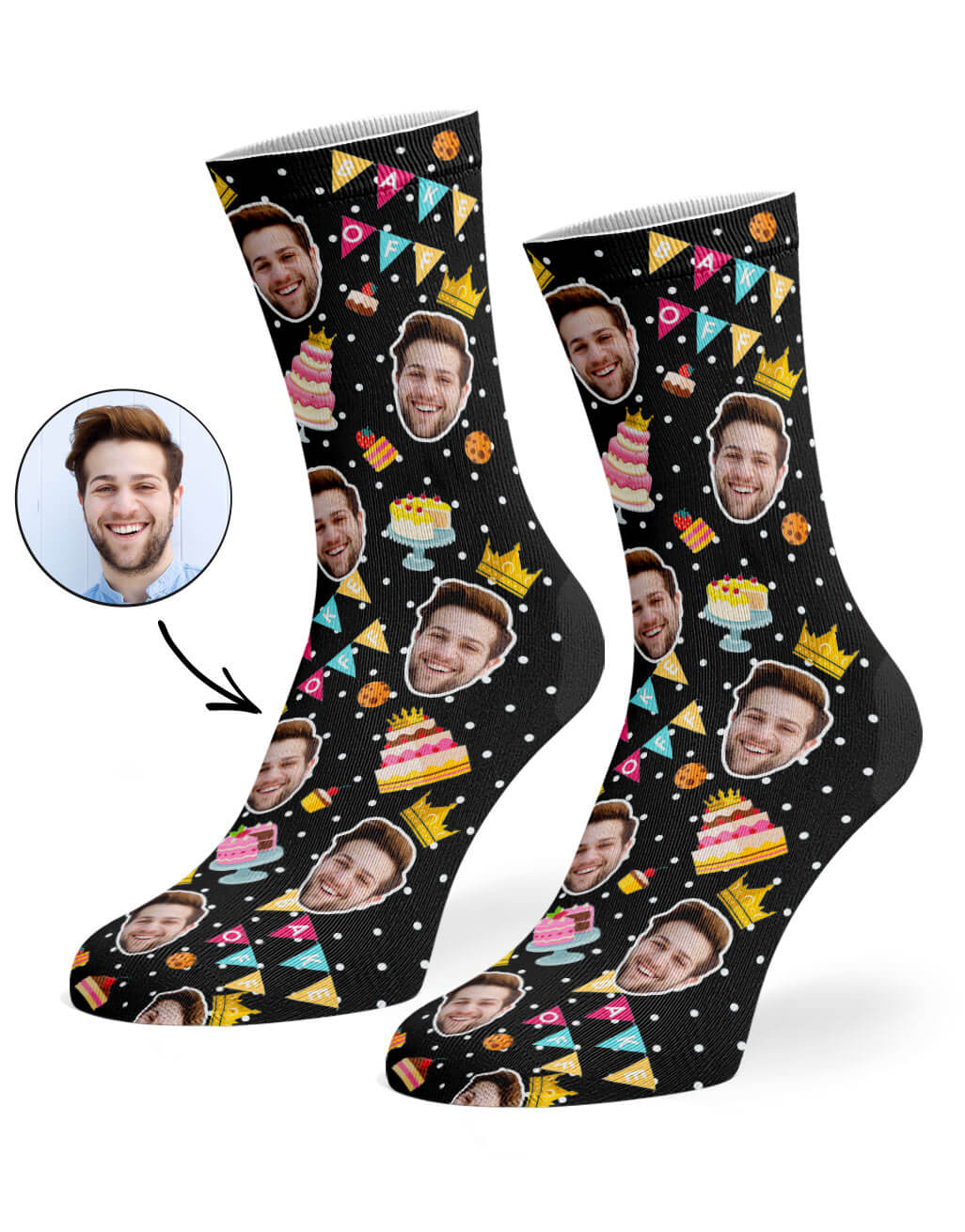 Bake Off King Custom Socks