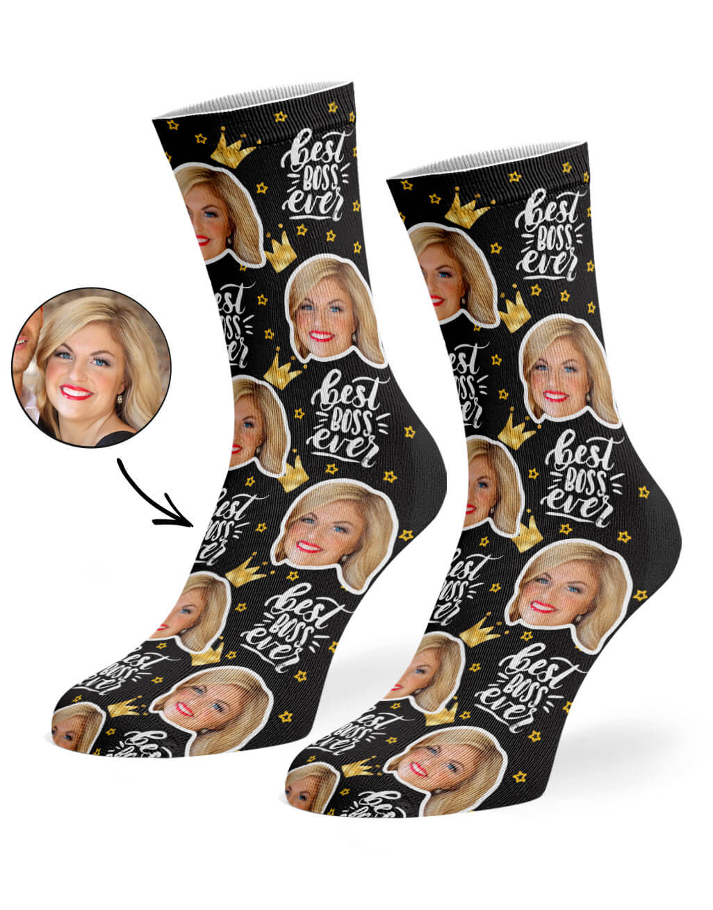 Best Boss Ever Custom Socks
