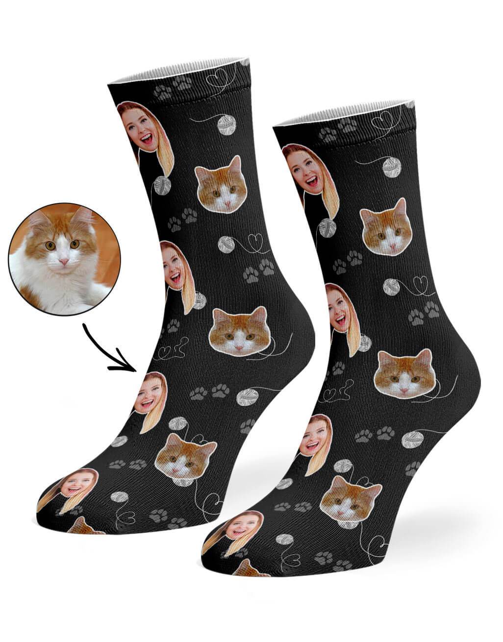 Cat & Owner Custom Socks