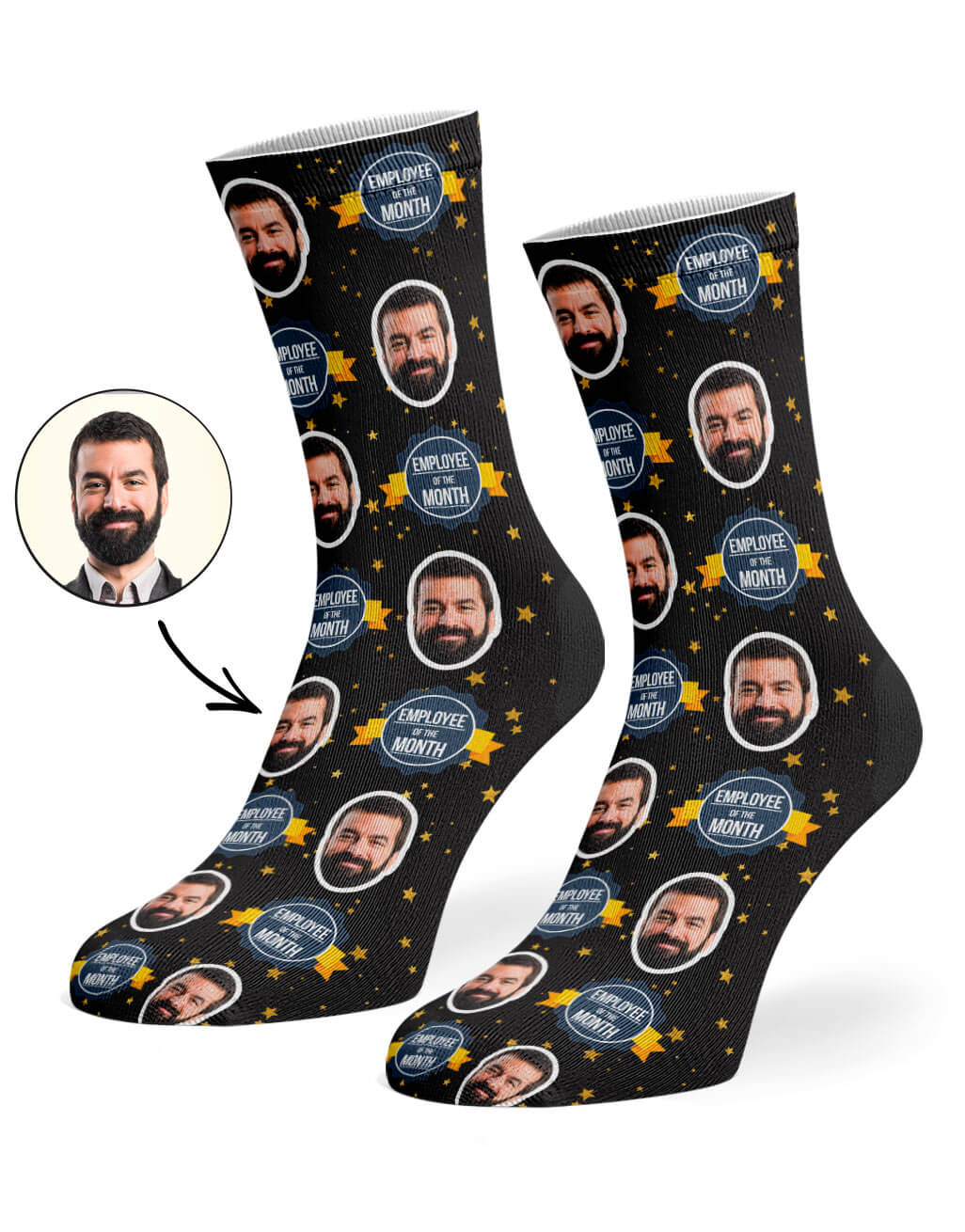 Employee Of The Month Custom Socks