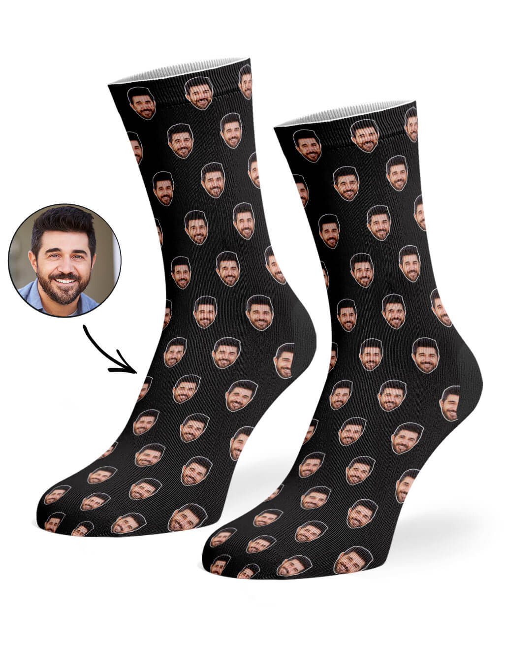 Face Pattern Custom Socks
